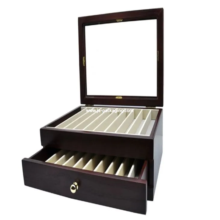 Caixa de col·lecció de llapis marró vermell